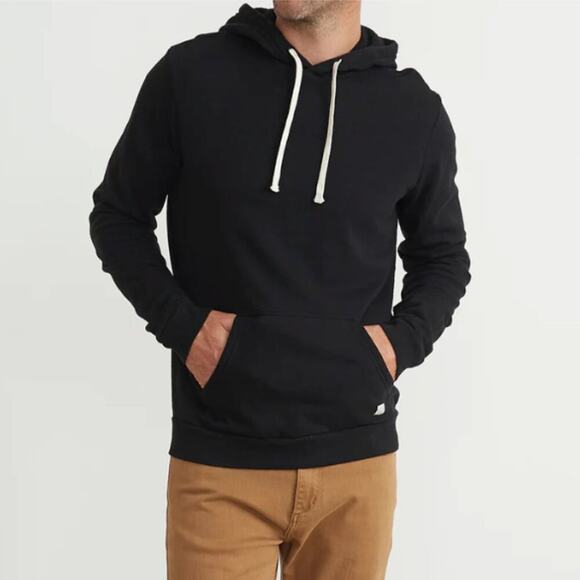 Marine Layer Men's Sunset Pullover Hoodie Black Size M - Picture 2 of 9